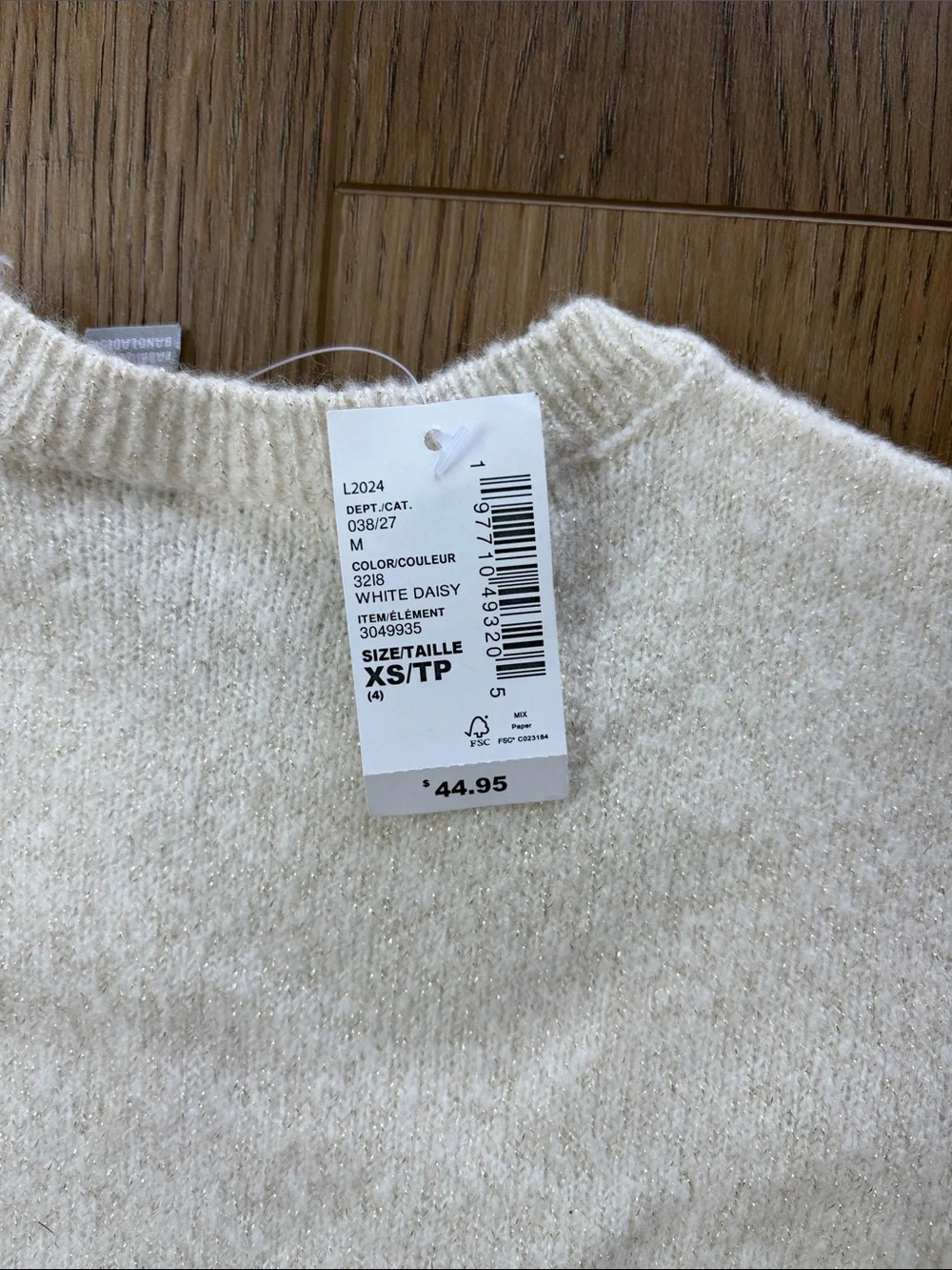 The Children's Place| Cream Sparkle & Sequin Sweater Dress